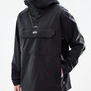 DOPE packable black Raincoat